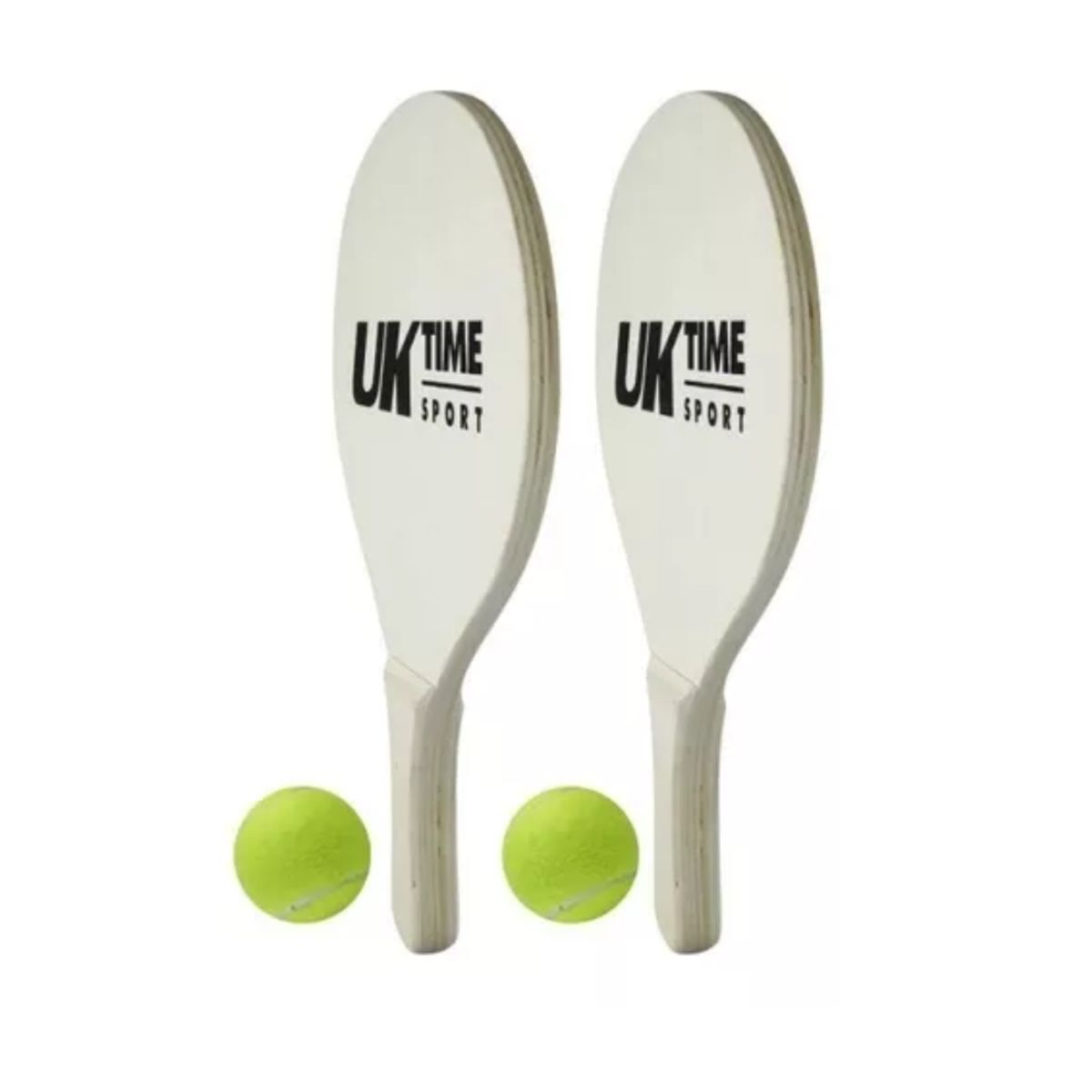 GENERICO - Par De Paletas Playa Con 2 Pelotas De Tenis Verano Paleta