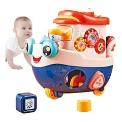 GENERICO - Barco Didáctico Luz Y Sonido Para Bebe