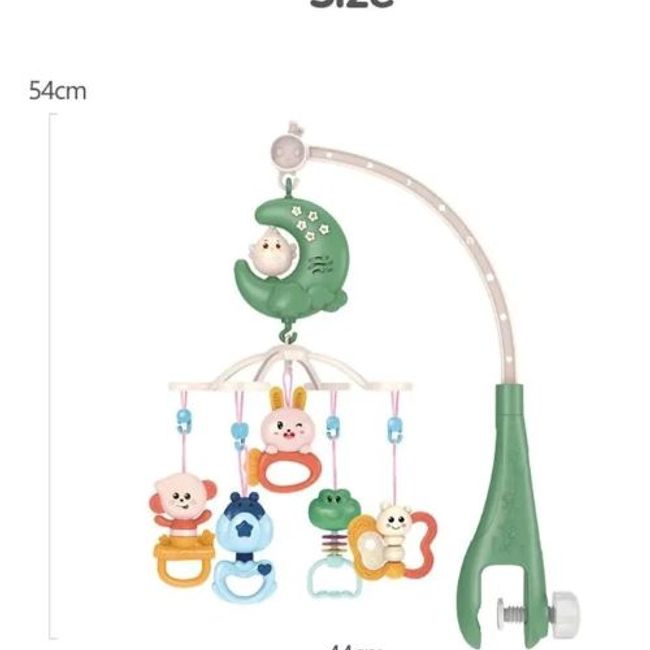 GENERICO - Móvil De Bebé Musical Con Lampara Y Control Remoto