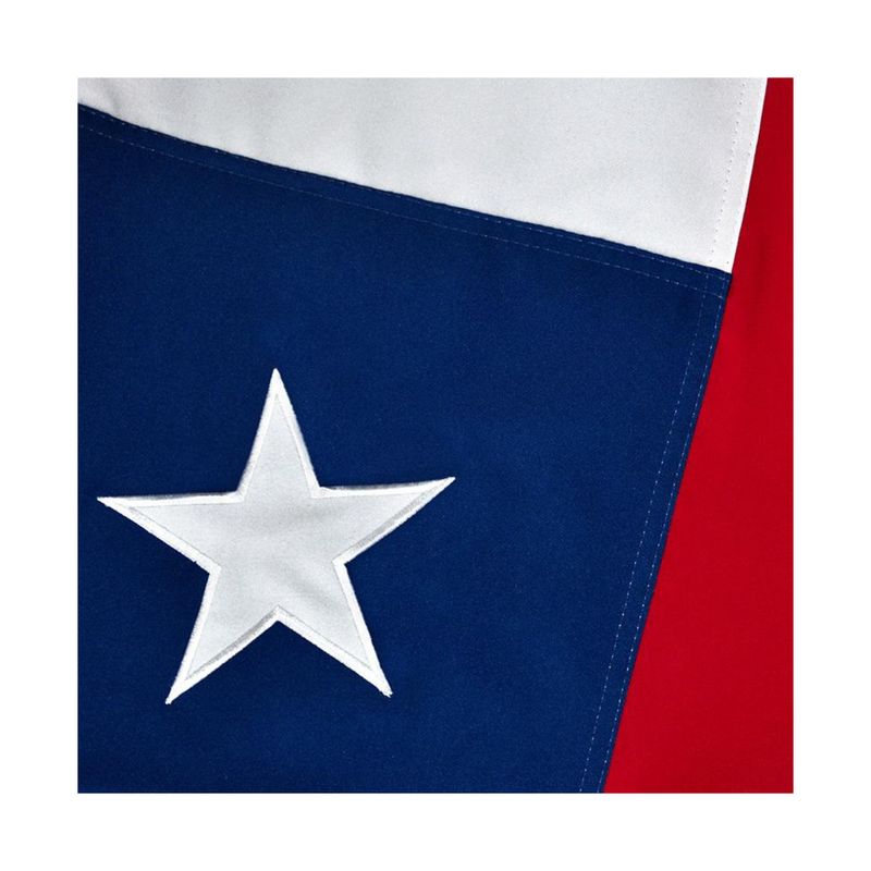 GENERICO - Bandera Chilena Bordada Tela 100x150cm Doble Costura Refozada