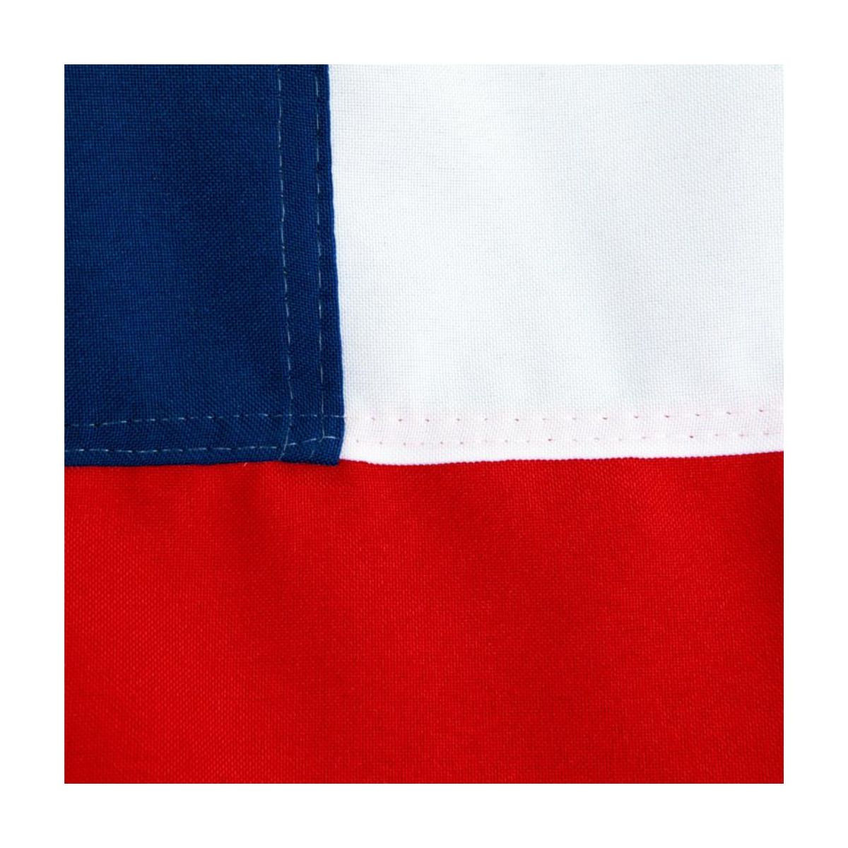 GENERICO - Bandera Chilena Bordada Tela 100x150cm Doble Costura Refozada