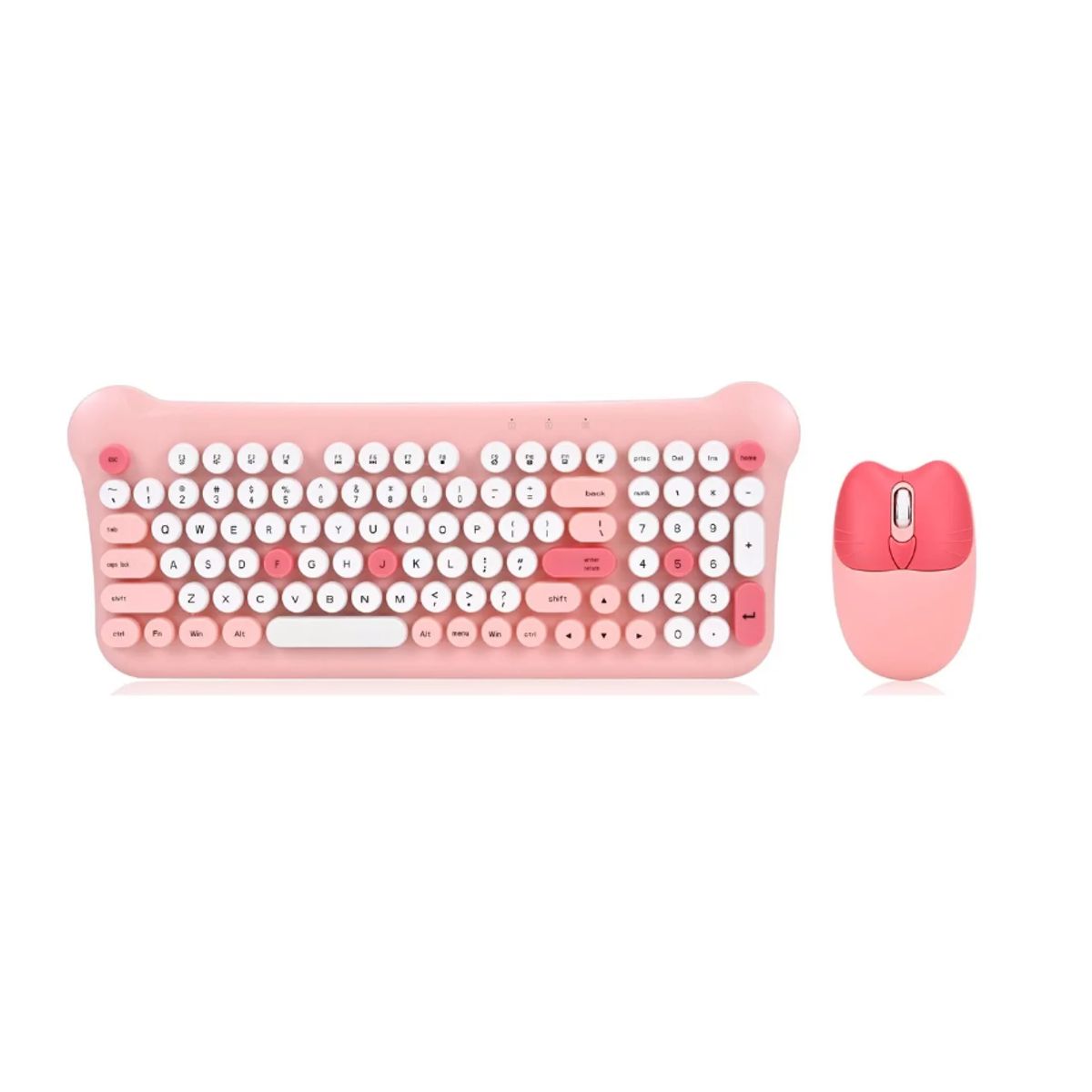 GENERICO - Teclado Gamer Inalámbrico Con Mouse 24g As-212 Aoas-ROSA