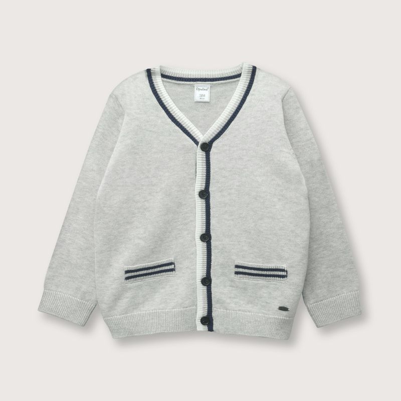 OPALINE - Chaleco Bebé niño Gris 37923 Opaline