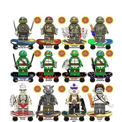 GENERICO - Set 12 Figuras Tortugas Ninja bloques de construcción