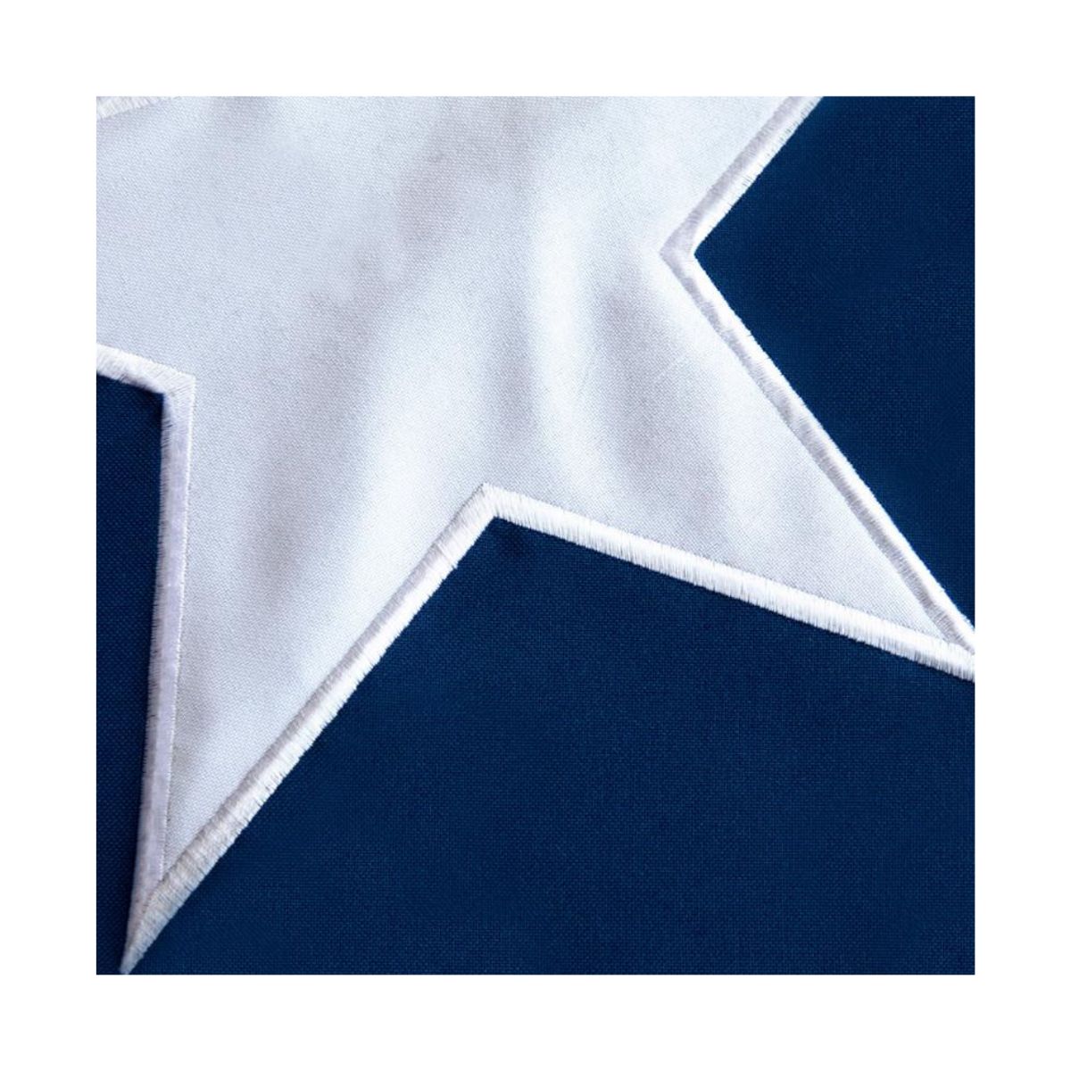 GENERICO - Bandera Chilena Bordada Tela 120x180cm Doble Costura Refozada