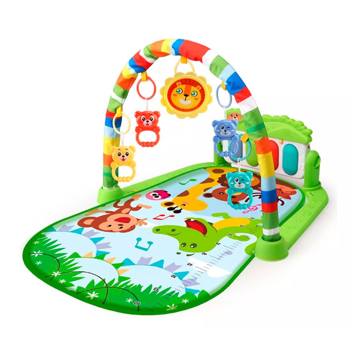ESHOPANGIE - Alfombra Musical Con Piano Set Estimulación Para Bebe Verde-