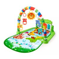 Alfombra Musical Con Piano Set Estimulación Para Bebe Verde-