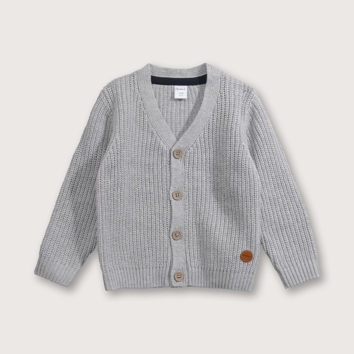 OPALINE - Chaleco Bebé niño Gris 39339 Opaline