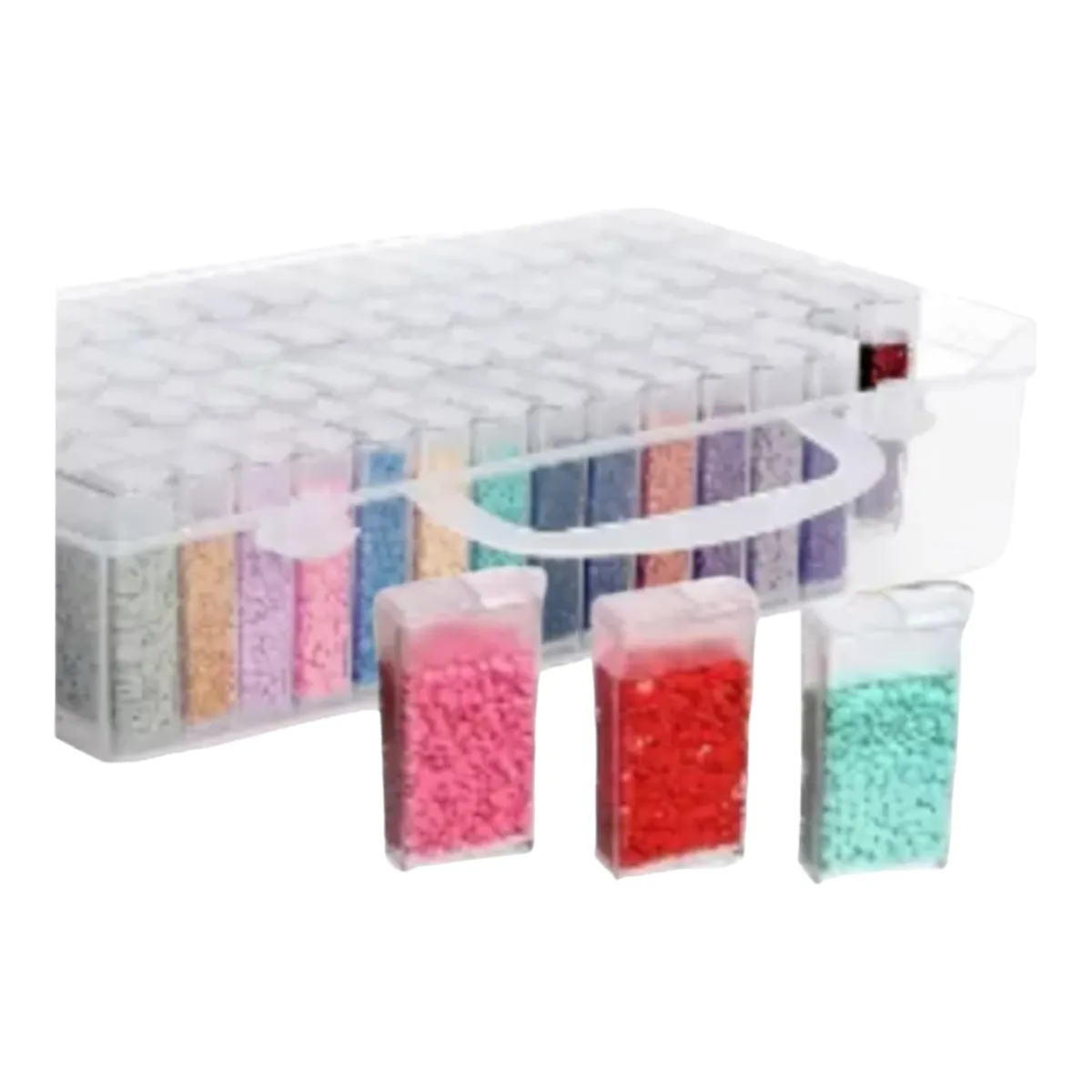 A - ORGANIZADOR PARA MOSTACILLAS CUENTAS 64 COMPARTIMIENTOS