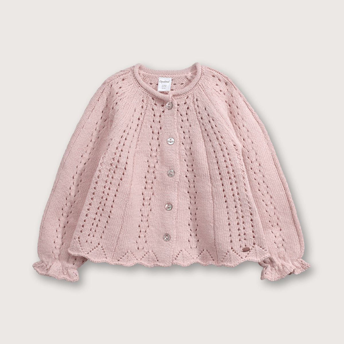 OPALINE - Chaleco Bebé niña Rosa 39340 Opaline