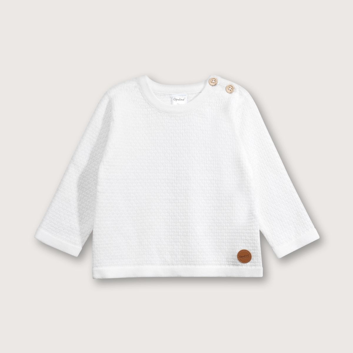 OPALINE - Sweater Unisex bebé Blanco 39346 Opaline