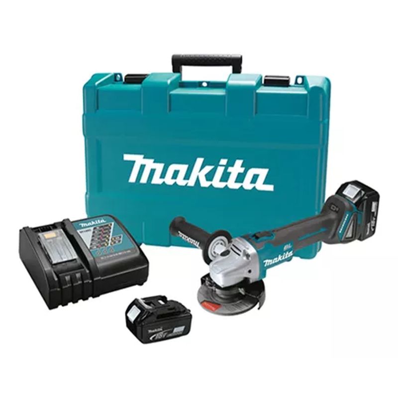 MAKITA - ESMERIL ANGULAR INALAMB. 4.1/2", 18 V. (DGA454RFE)