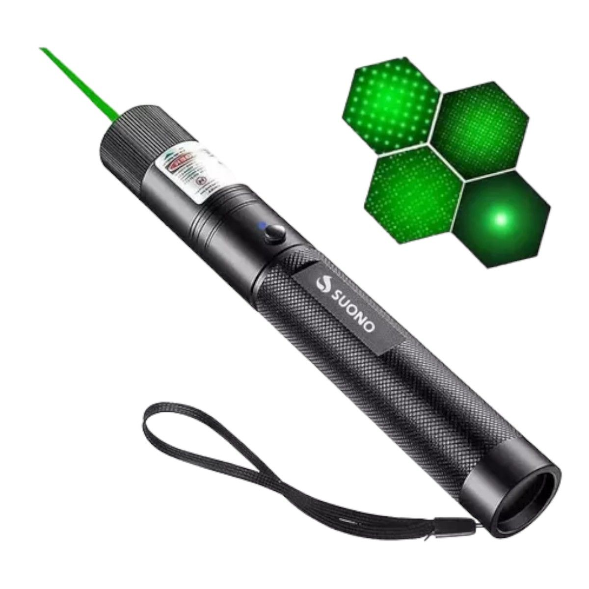 GENERICO - Puntero Laser Verde IRM Recargable Usb 500 Mw Alta Potencia