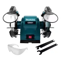 MAKITA - Esmeril De Banco Electrico 3/4hp 8'' Gb801 Frecuencia 60 Hz
