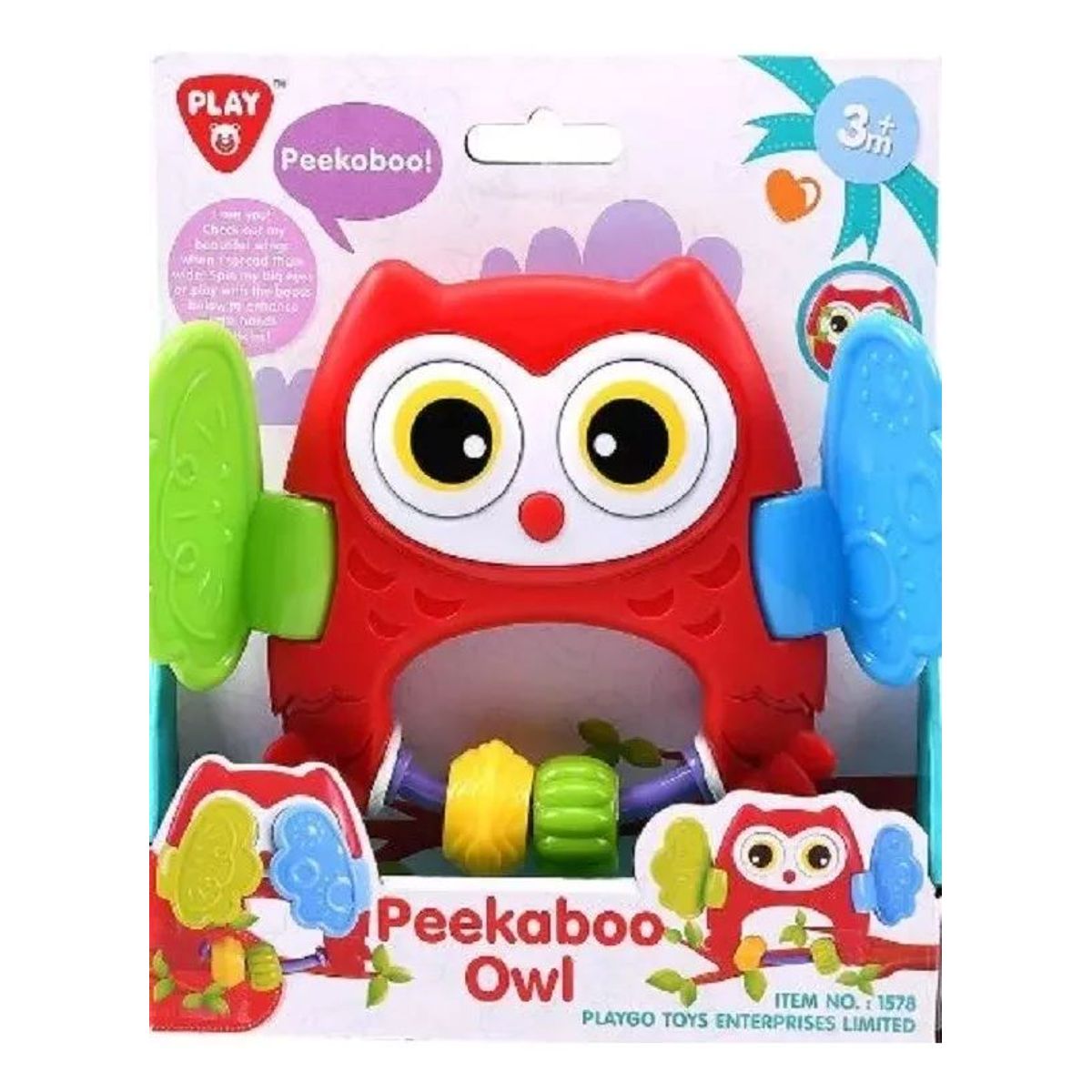 PLAY AND GO - Sonajeros Mordedores De Bebé Juguete Buho