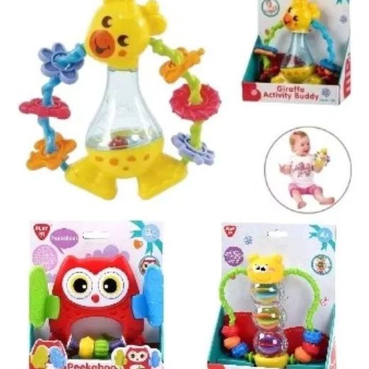 PLAY AND GO - Sonajeros Mordedores De Bebé Juguete Buho