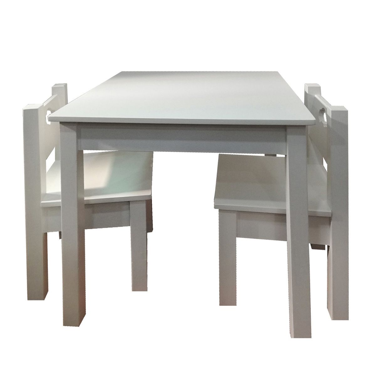 MUEBLES KIDS - mesa con sillas BLANCA