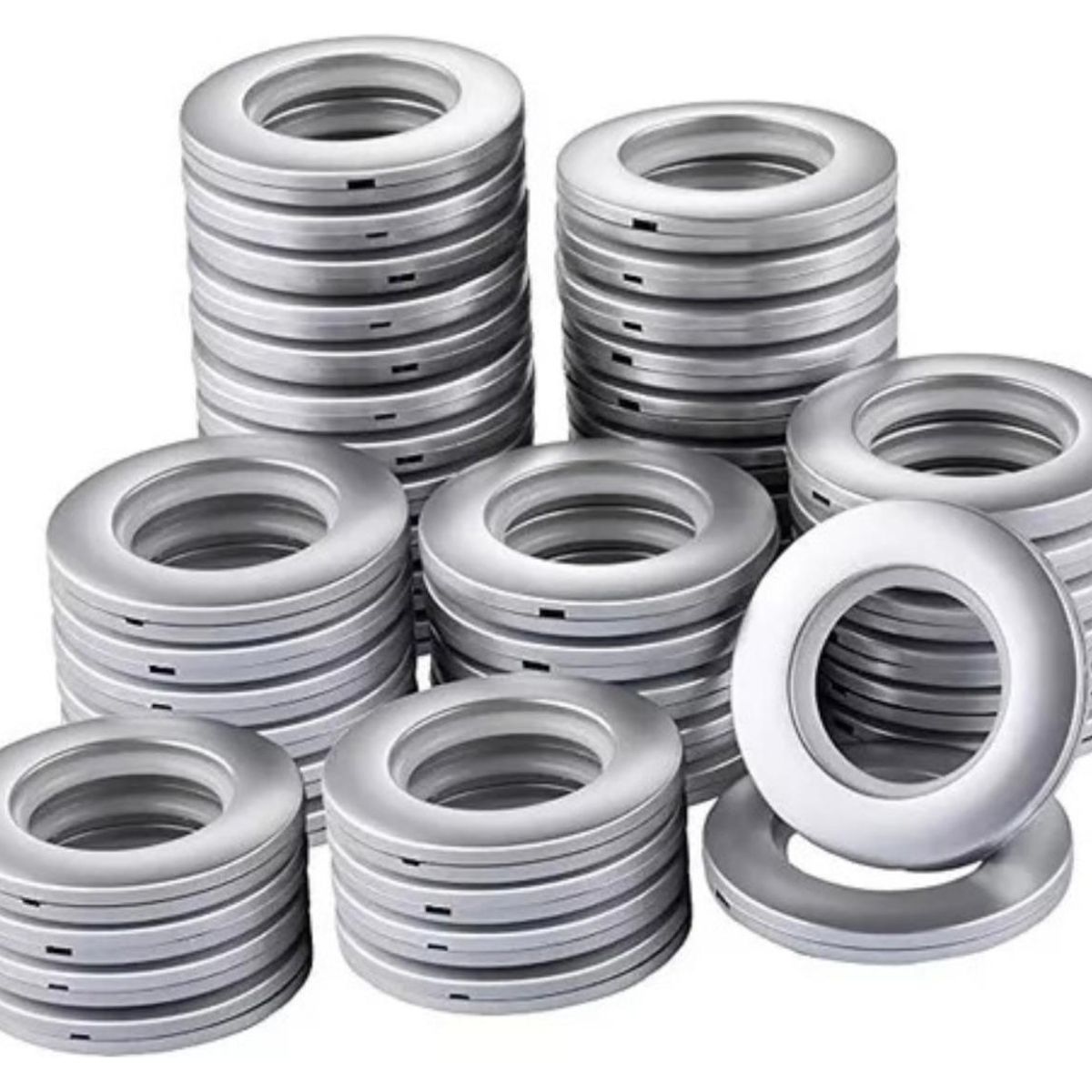 GENERICO - Pack 20 aros de cortinas (se instalan a presión) color 1