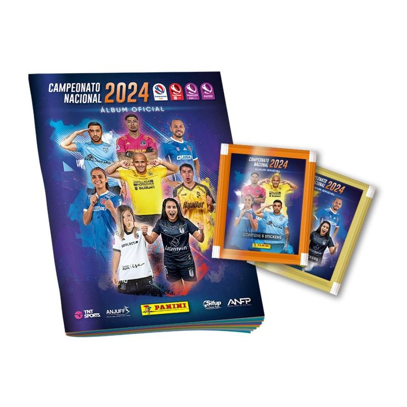 PANINI CHILE - Pack Álbum + 20 Sobres Campeonato Nacional 2024