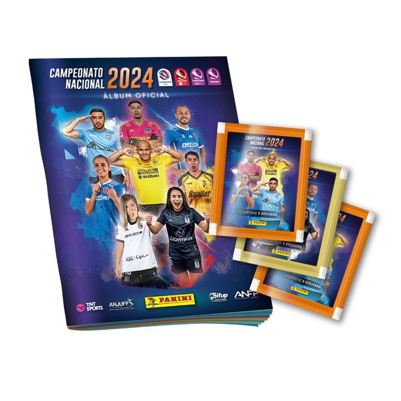 PANINI CHILE - Pack Álbum + 40 Sobres Campeonato Nacional 2024