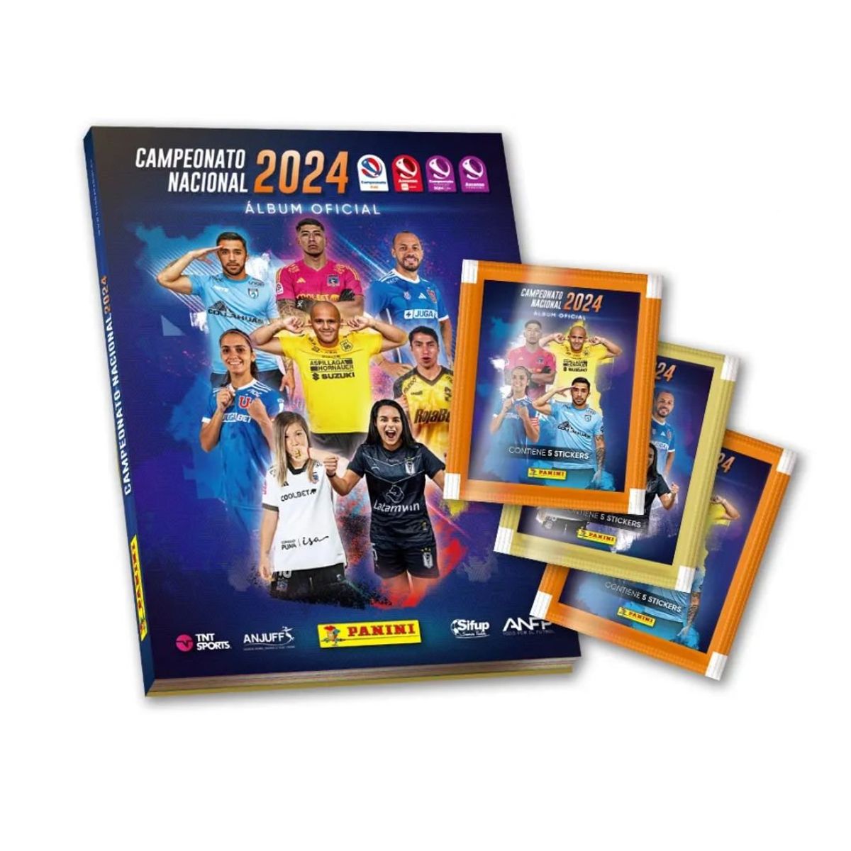 PANINI CHILE - Pack Álbum Tapa Dura + 40 Sobres Campeonato Nacional 2024