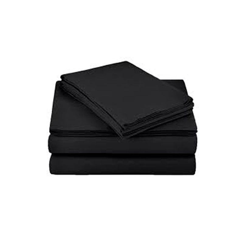DEWINNER - Sabana lisa 177 hilos  negro 20P