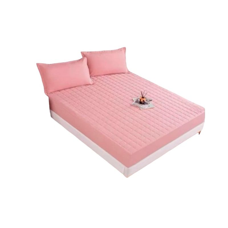 DEWINNER - Cubre colchon impermeable 2P rosado