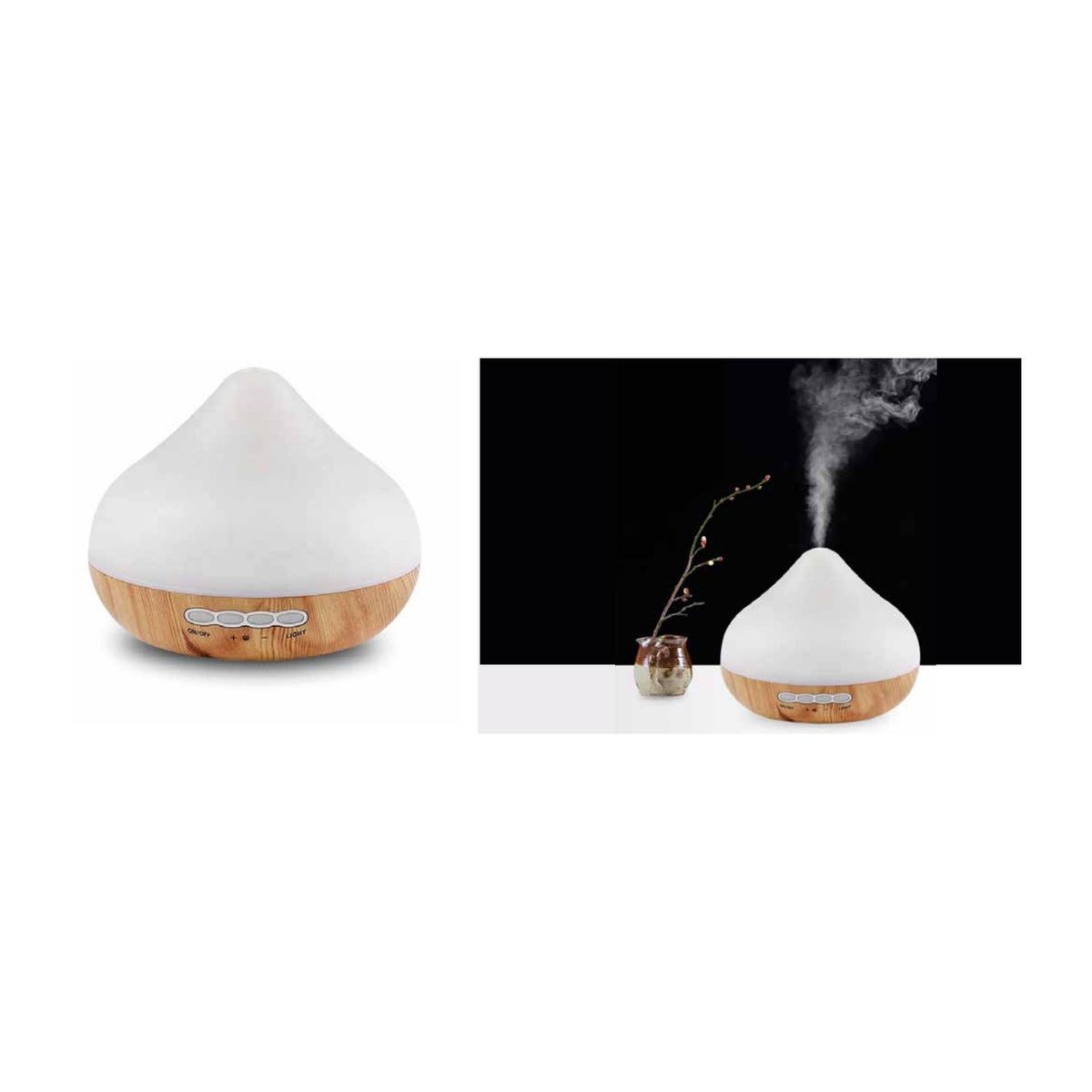 GENERICO - Humidificador Difusor De Aroma Terapia Diseño Madera - SC