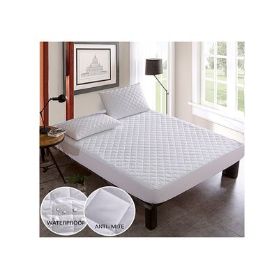 Imagen 2 del producto Cubre colchon impermeable hipoalergenico 15 blanco