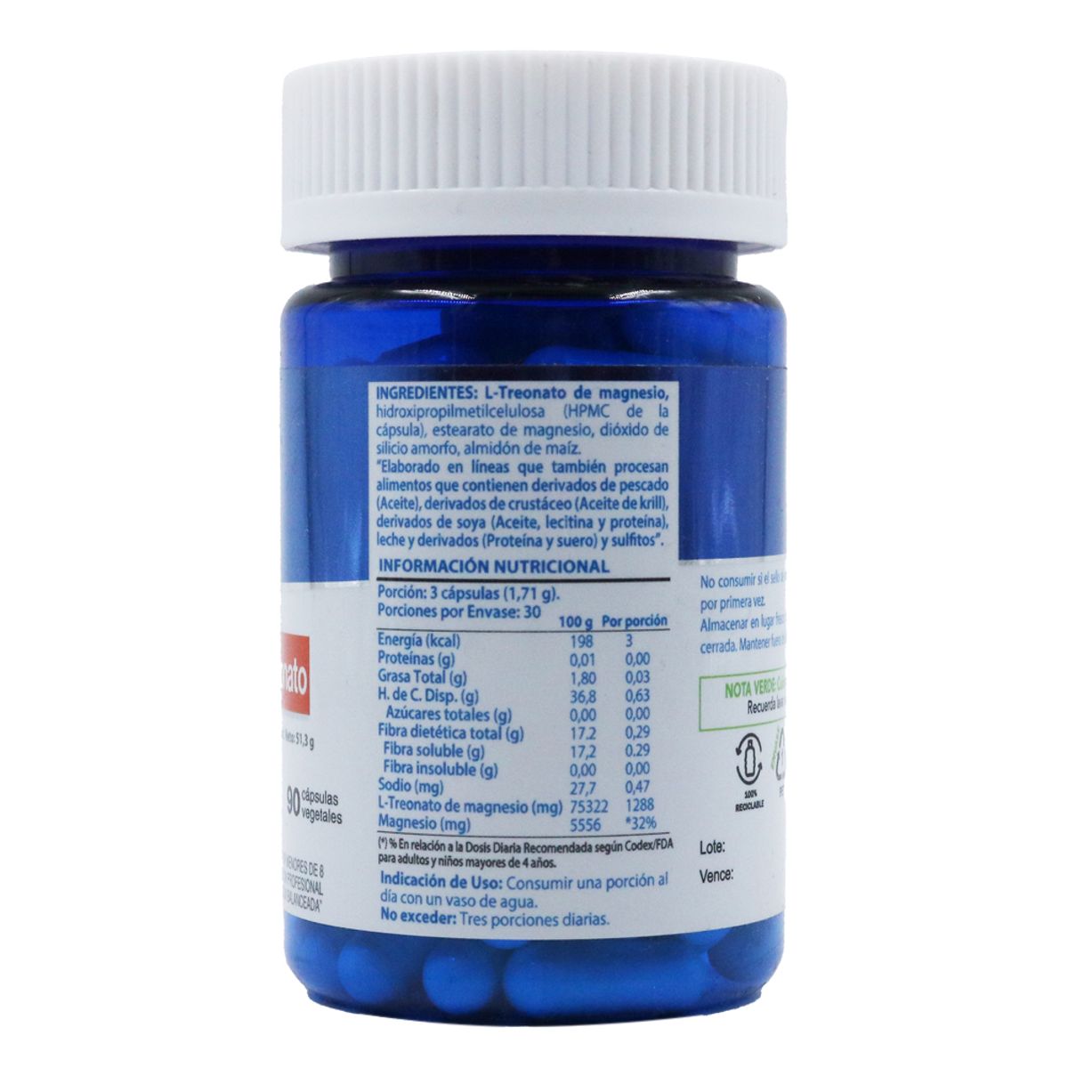 KNOP - Magnesio L-Treonato x 90 cápsulas, Natblue®