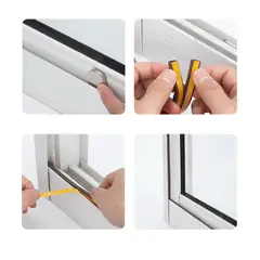 GENERICO - Burlete Cinta 5 Mts Aislante Térmico Adhesivo Puerta Ventana