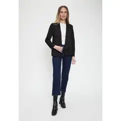 MA GRIFFE - Tapado Abierto Negro Mujer Magriffe