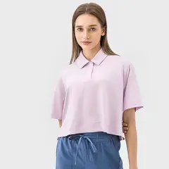 RURUTOTO - Polera Pique Manga Corta Mujer Negro_.