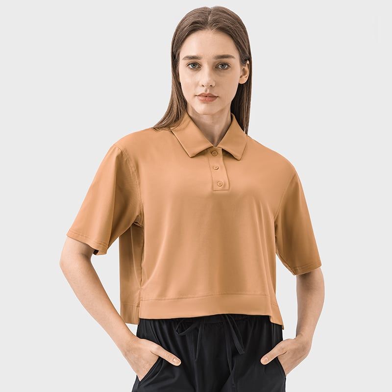 RURUTOTO - Polera Pique Manga Corta Mujer Negro_.