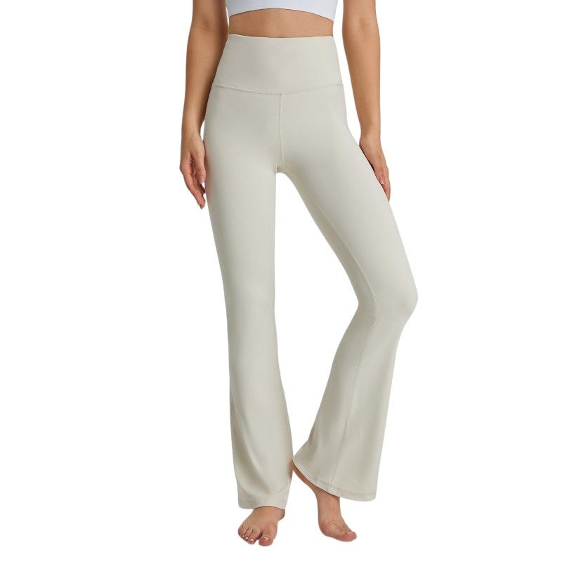 RURUTOTO - Leggings Calzas Mujer Pata Ancha Flare Push Up Negro