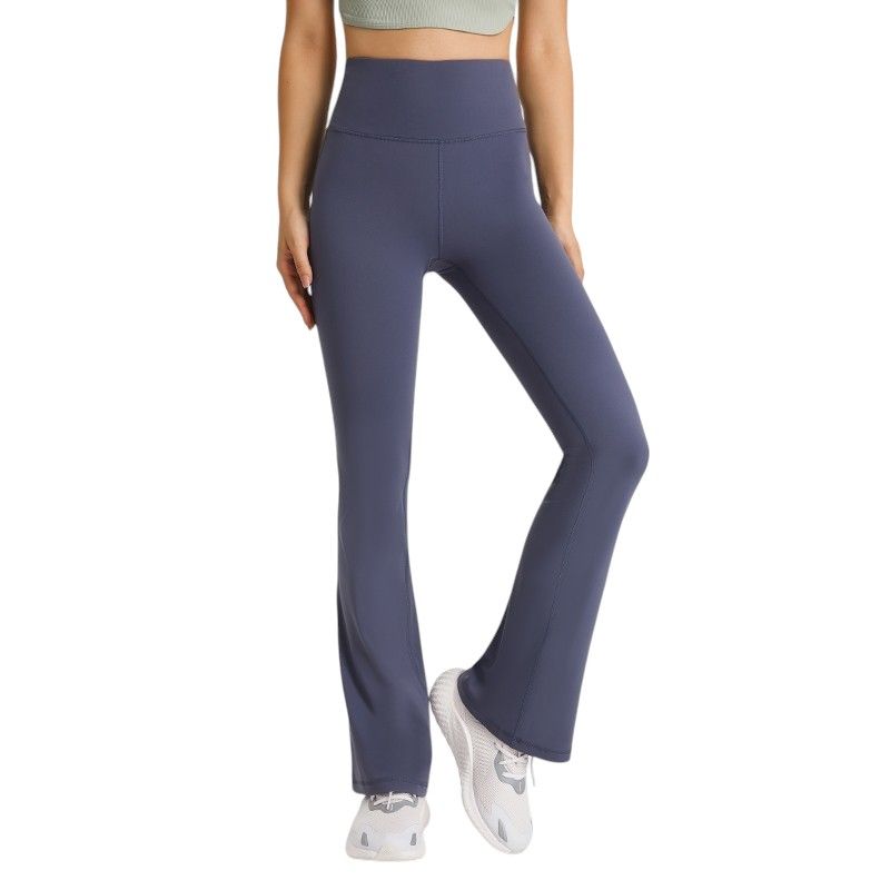 RURUTOTO - Leggings Calzas Mujer Pata Ancha Flare Push Up Negro