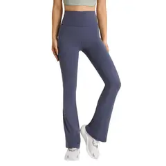 RURUTOTO - Leggings Calzas Mujer Pata Ancha Flare Push Up Negro