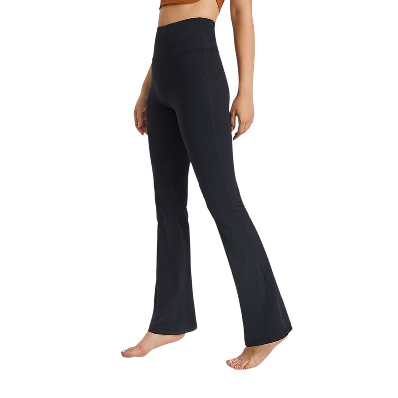 RURUTOTO - Leggings Calzas Mujer Pata Ancha Flare Push Up Negro