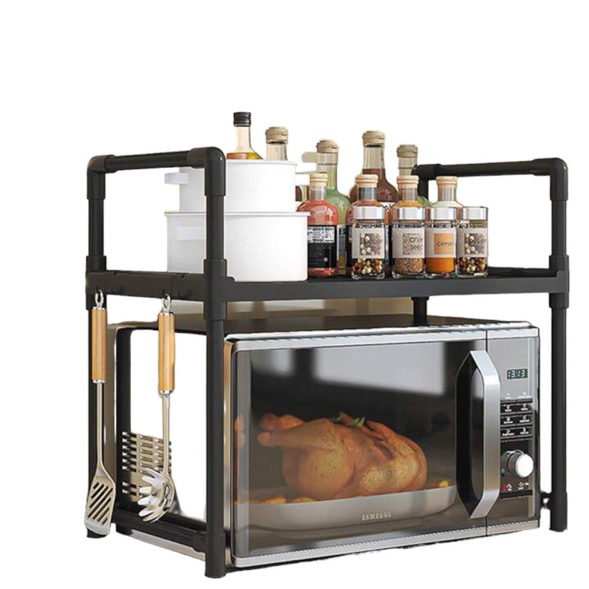 GENERICO - Estante De Almacenamiento Sobre Microondas