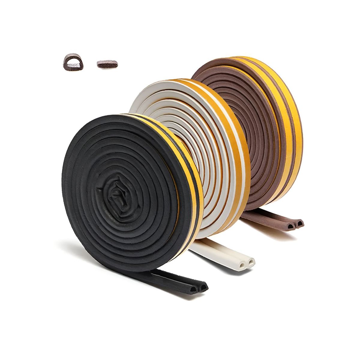 GENERICO - Burlete Cinta Dos Metros y Medio Aislante Térmico Puerta Ventana