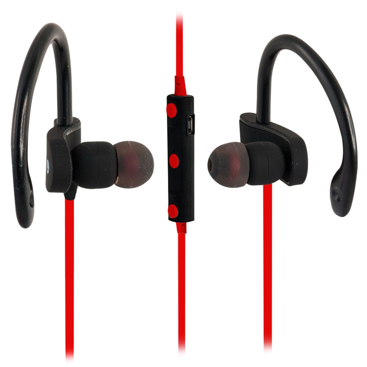 MICROLAB - Audifonos Inalambricos Bluetooth Deportivos Action-Fit Rojo