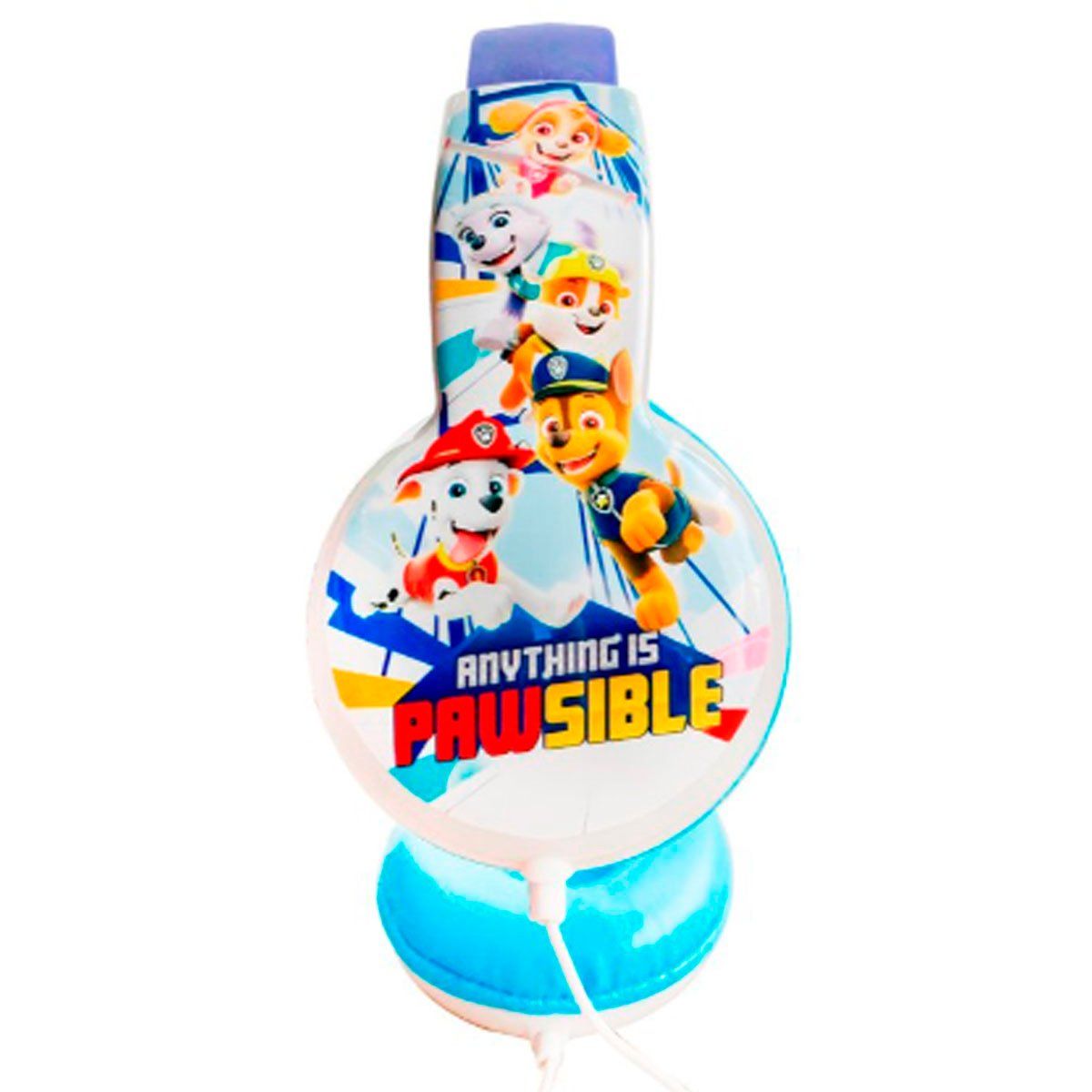 JOIGO - Audifonos Con Cable Diseño Paw Patrol Conexión 3.5mm Blanco