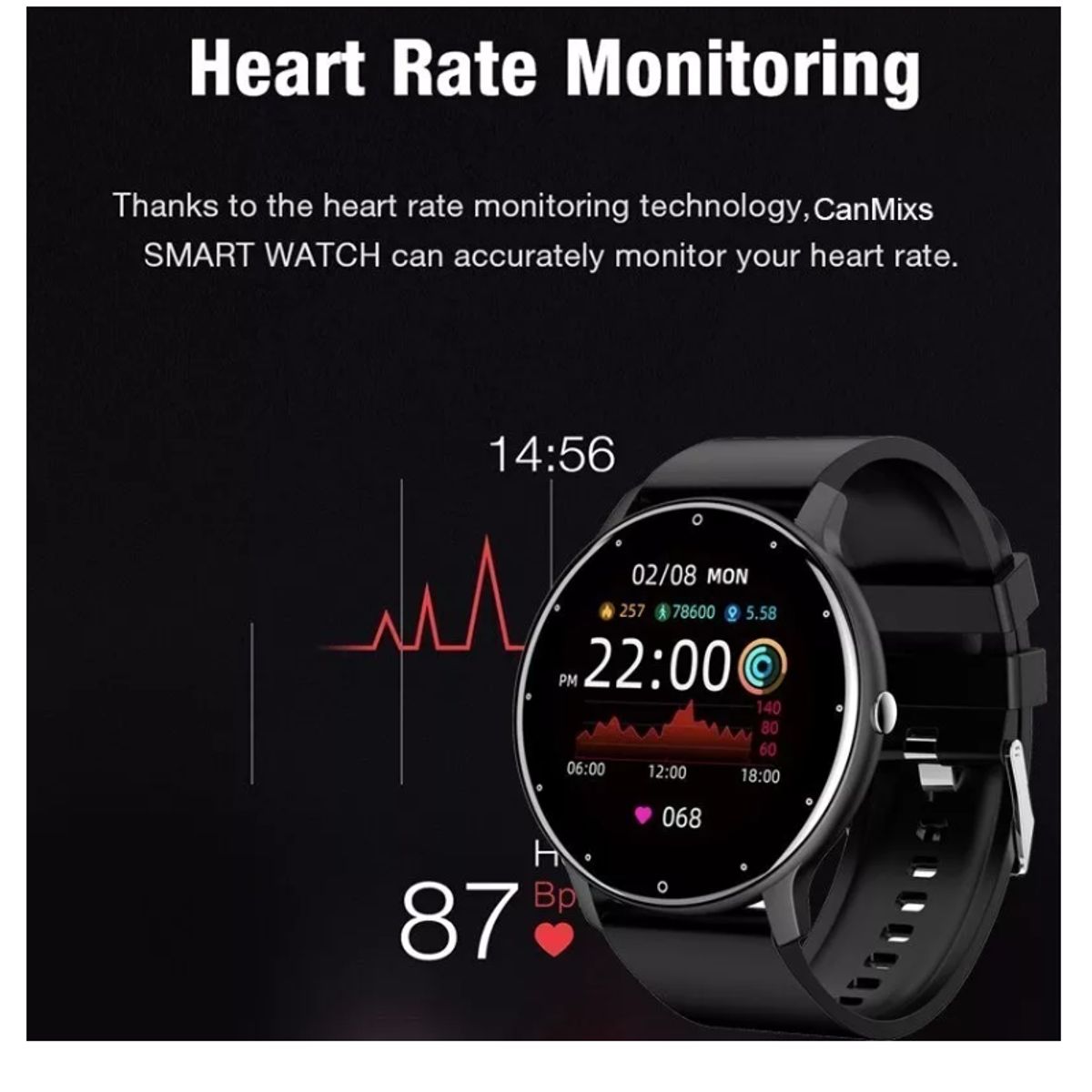 GENERICO - Smartwatch Lige IP67 BW0223 display de 128