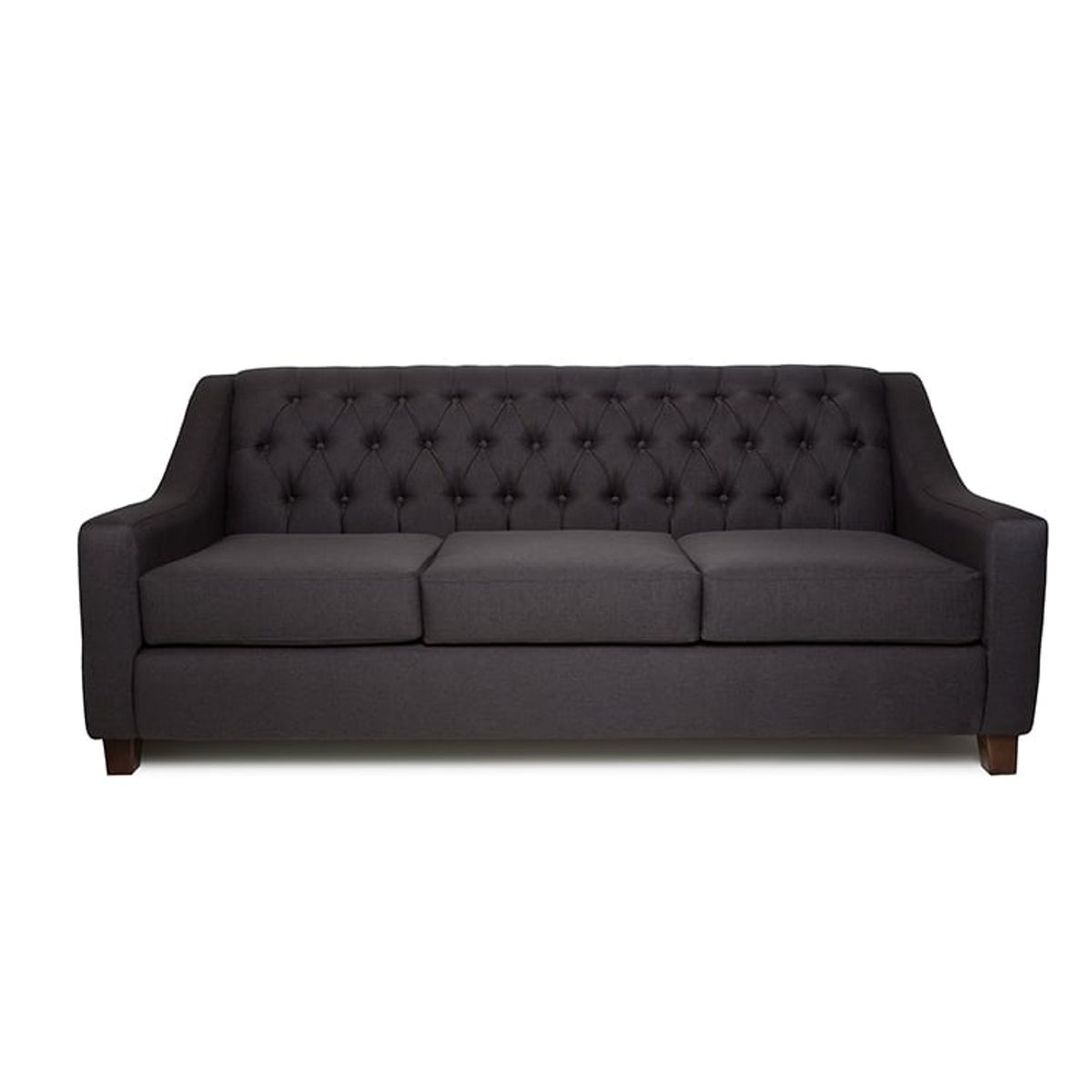 BARRA DESIGN - Sofá Kate 3C Lino Negro