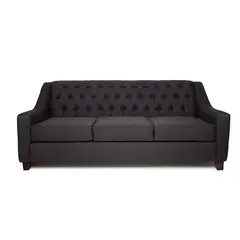 BARRA DESIGN - Sofá Kate 3C Lino Negro