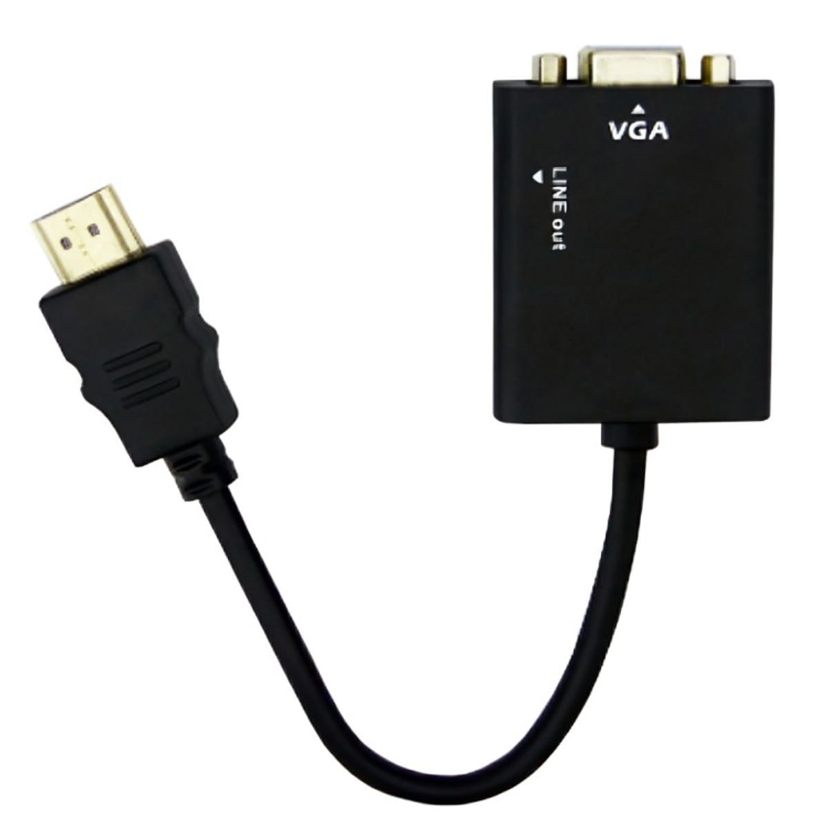 OEM - CONVERTIDOR DE HDMI A VGA CON AUDIO INCLUYE EL CABLE 1X1.
