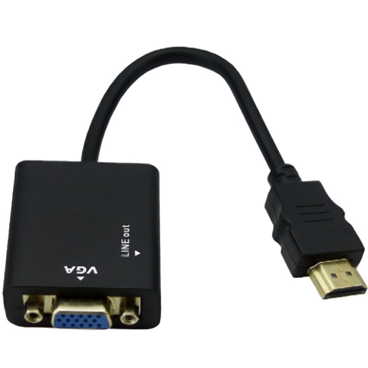 OEM - CONVERTIDOR DE HDMI A VGA CON AUDIO INCLUYE EL CABLE 1X1.