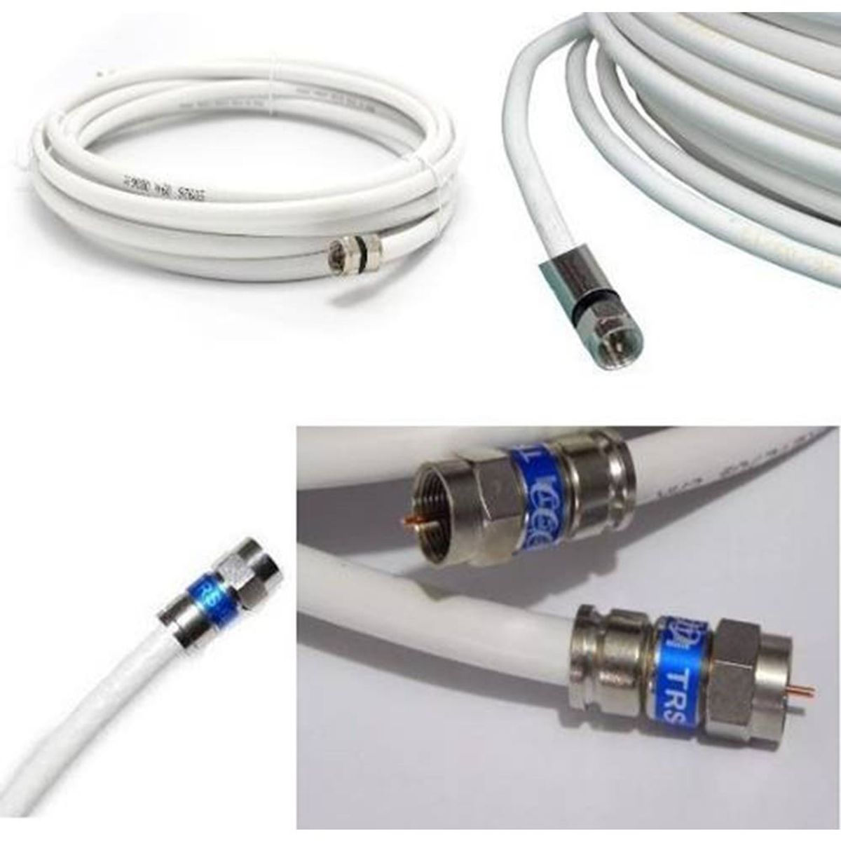 NIPPON AMERICA - CABLE COAXIAL ARMADO RG6 3MT BLANCO NIPPON AMERICA