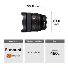SONY - Lente prime ultra gran angular F18 GM SEL14F18GM