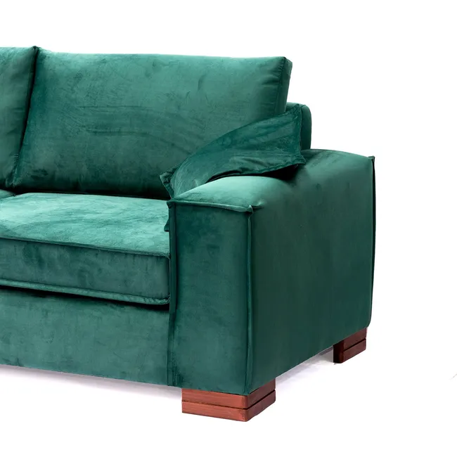 BARRA DESIGN - Sofá Noelia 3C Velvet Verde